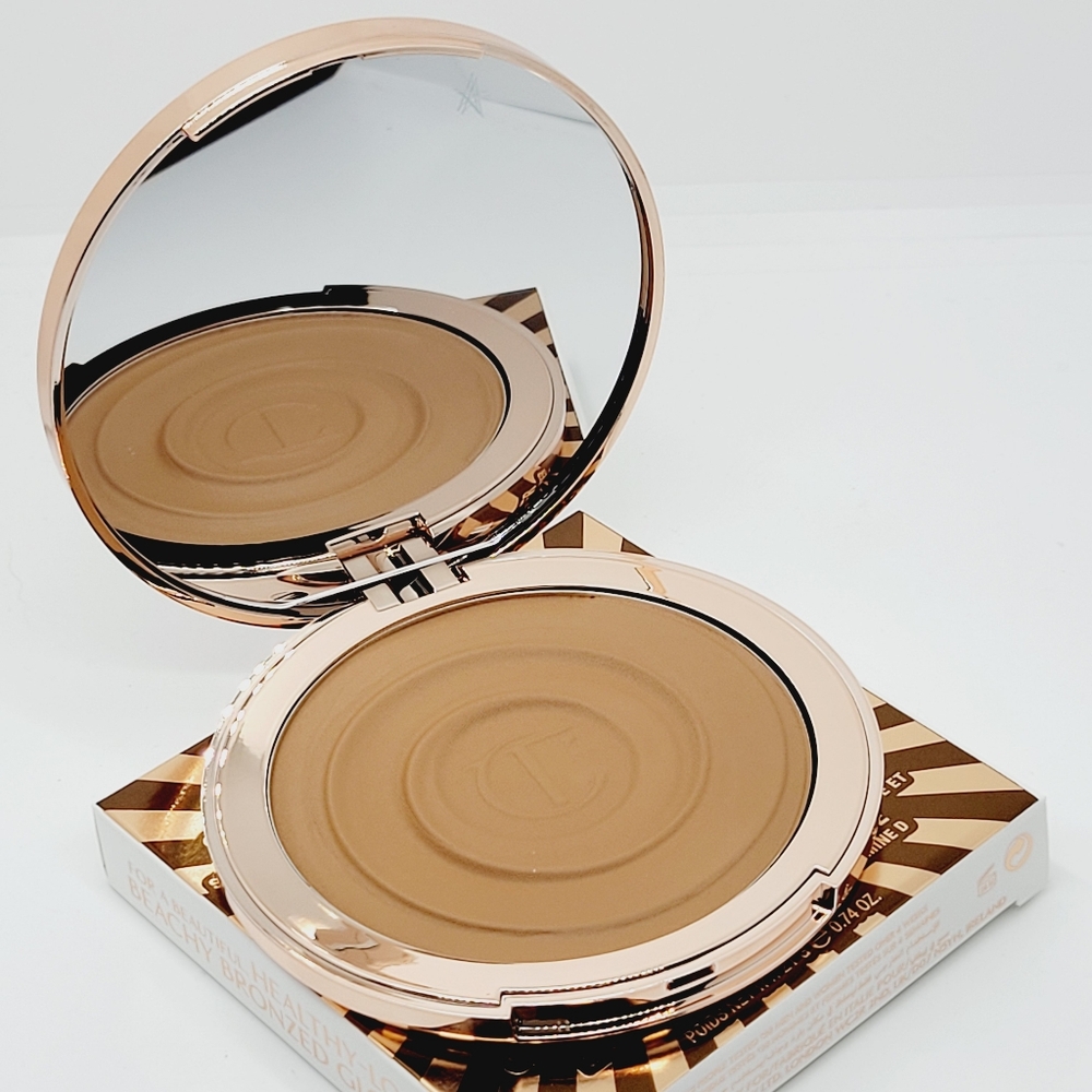 Charlotte Tilbury Beautiful Skin Sun Kissed Glow Bronzer Medium Brand New In Box